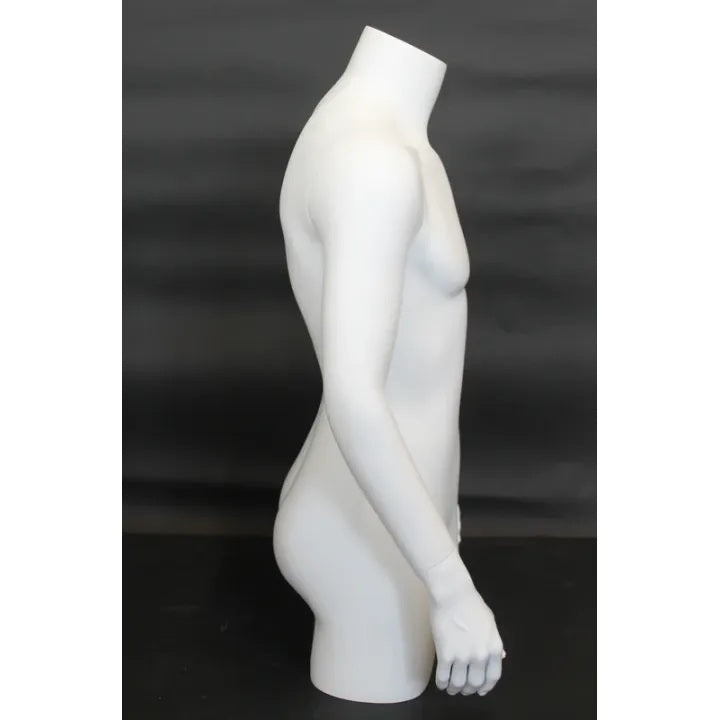 3/4 Male Mannequin Torso MM-MT2-WT