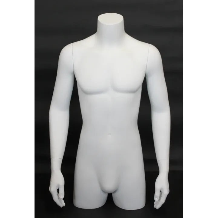 3/4 Male Mannequin Torso MM-MT2-WT