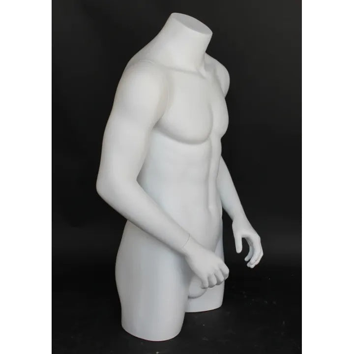 3/4 Male Mannequin Torso MM-MT7-WT