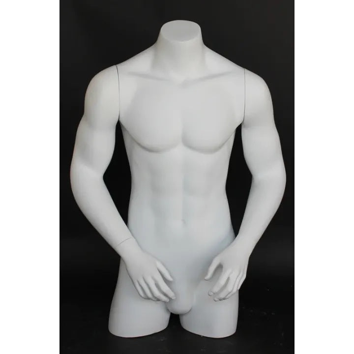 3/4 Male Mannequin Torso MM-MT7-WT