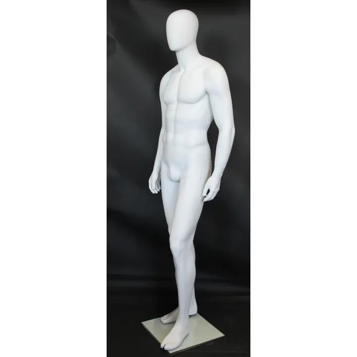 Male Egghead Mannequin MM-SFM21E-WT