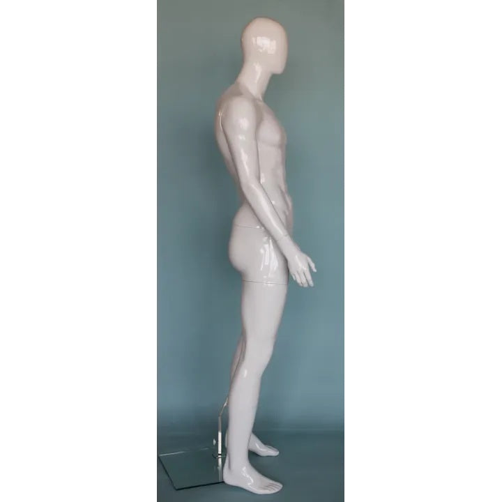Male Athletic Egghead Mannequin MM-SFM51E-GW