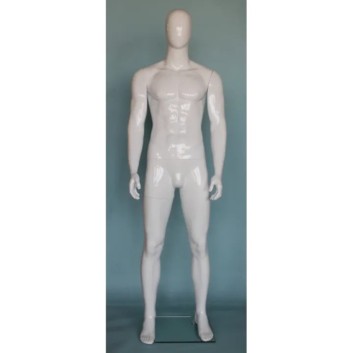 Male Athletic Egghead Mannequin MM-SFM51E-GW