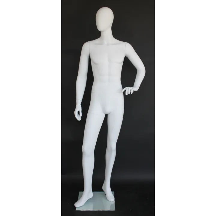 Male Egghead Mannequin MM-SFM64E-WT