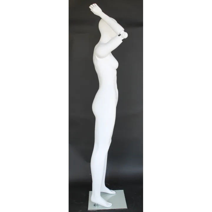 Female White Mannequin with Movable Elbows MM-SFW38E-WT