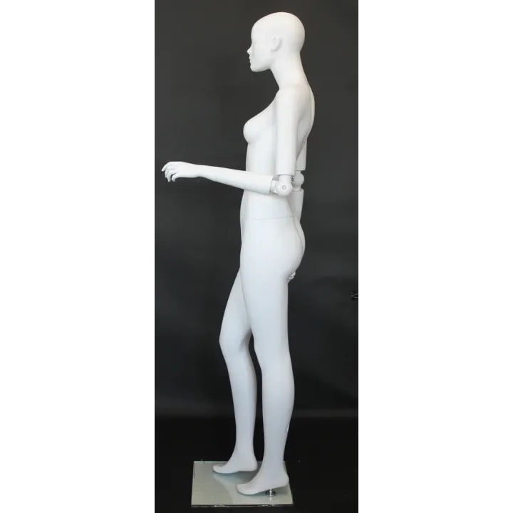 Female White Mannequin with Movable Elbows MM-SFW39-WT