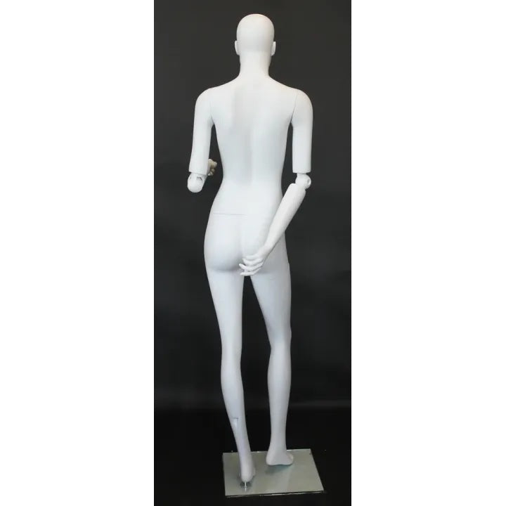 Female White Mannequin with Movable Elbows MM-SFW39-WT