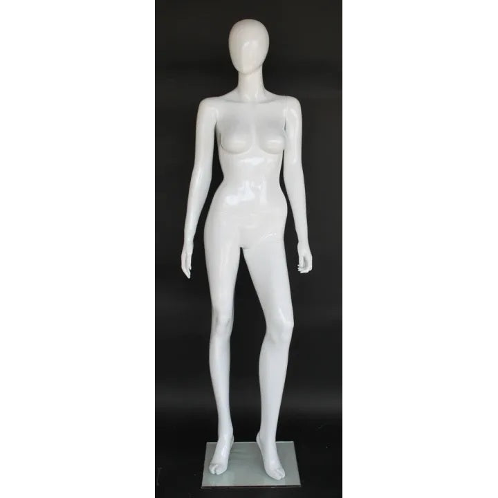 Female Egghead Glossy Mannequin MM-SFW81E-GW
