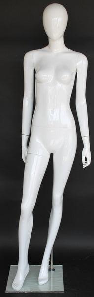 Female Egghead Glossy Mannequin MM-SFW82E-GW - Mannequin Mall