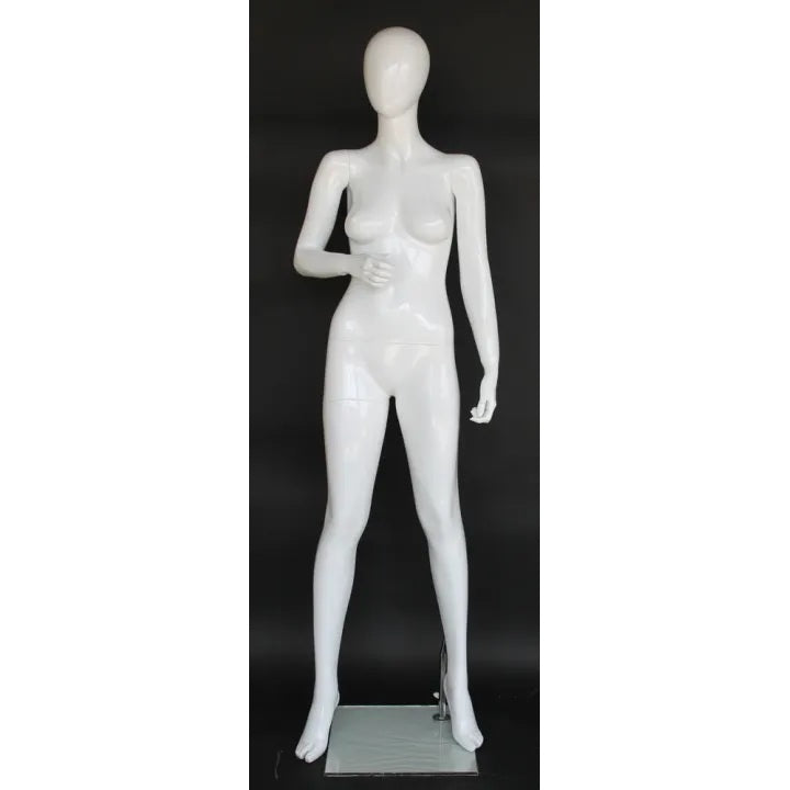 Female Egghead Glossy Mannequin MM-SFW84E-GW