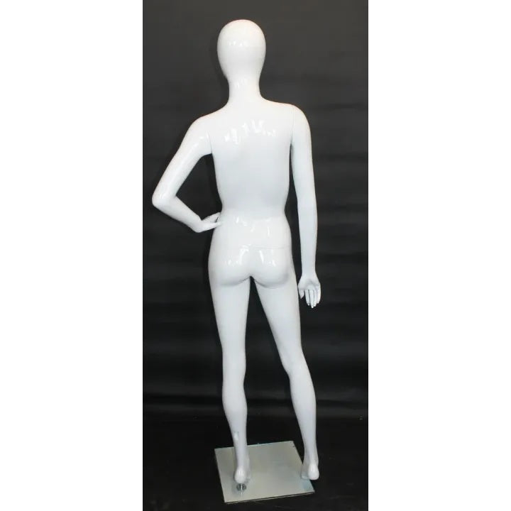 Female Egghead Glossy Mannequin MM-SFW87E-GW