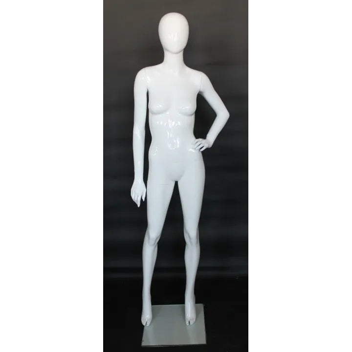 Female Egghead Glossy Mannequin MM-SFW87E-GW