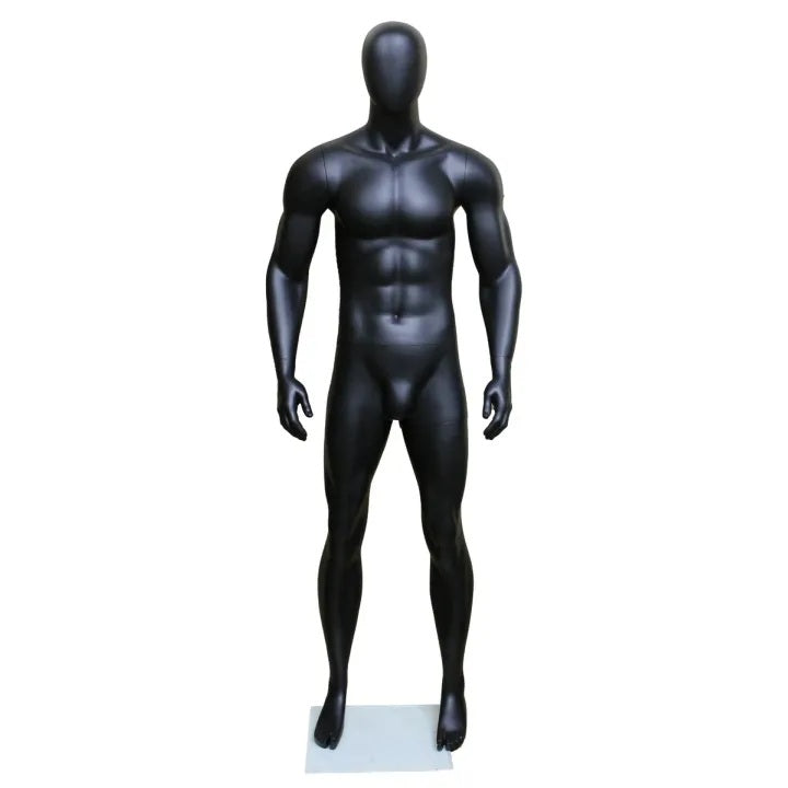 Male Athletic Egghead Mannequin MM-STB-4ME-MB