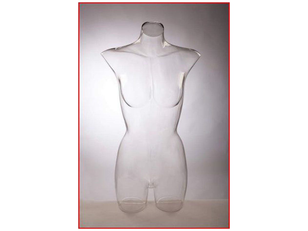 Clear Mannequin Torso MM-PS-PC/LNG