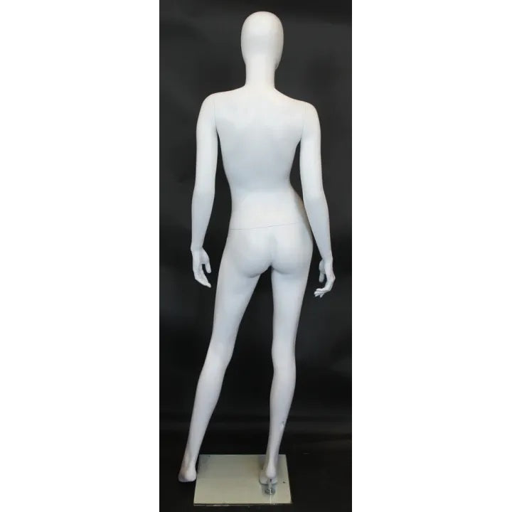 Female Egghead Matte White Mannequin MM-SFW21E