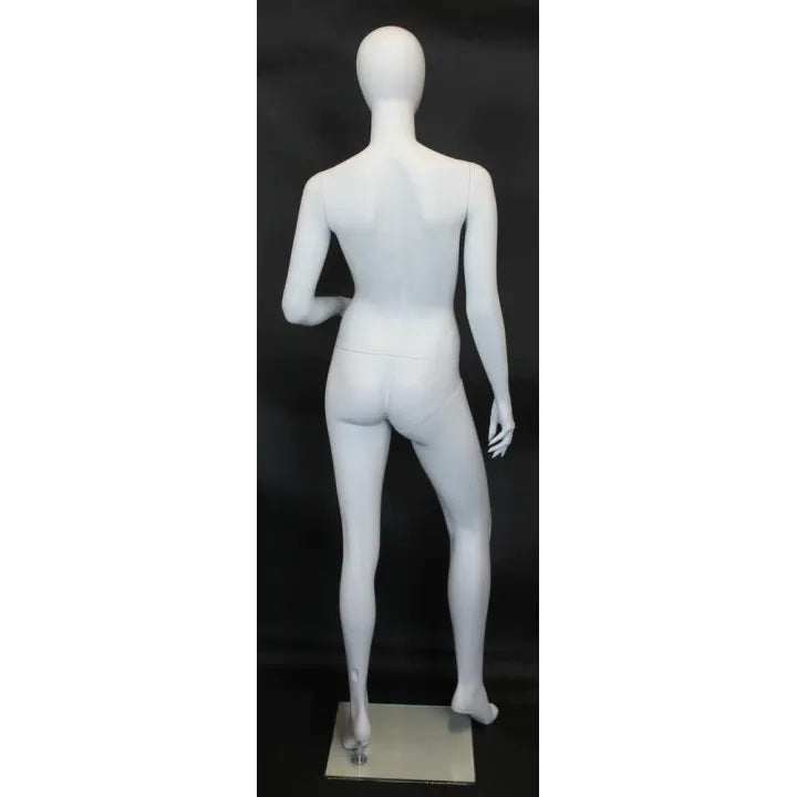 Female Egghead Matte White Mannequin MM-SFW24E