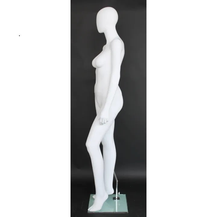Female Egghead Matte White Mannequin MM-SFW41E-WT