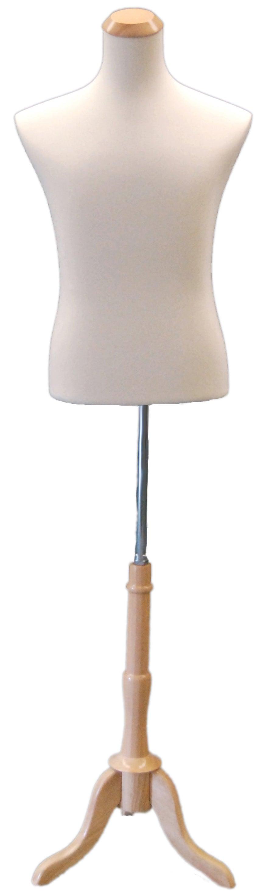 Male Dress Form With Tripod Base - Mannequin Mall