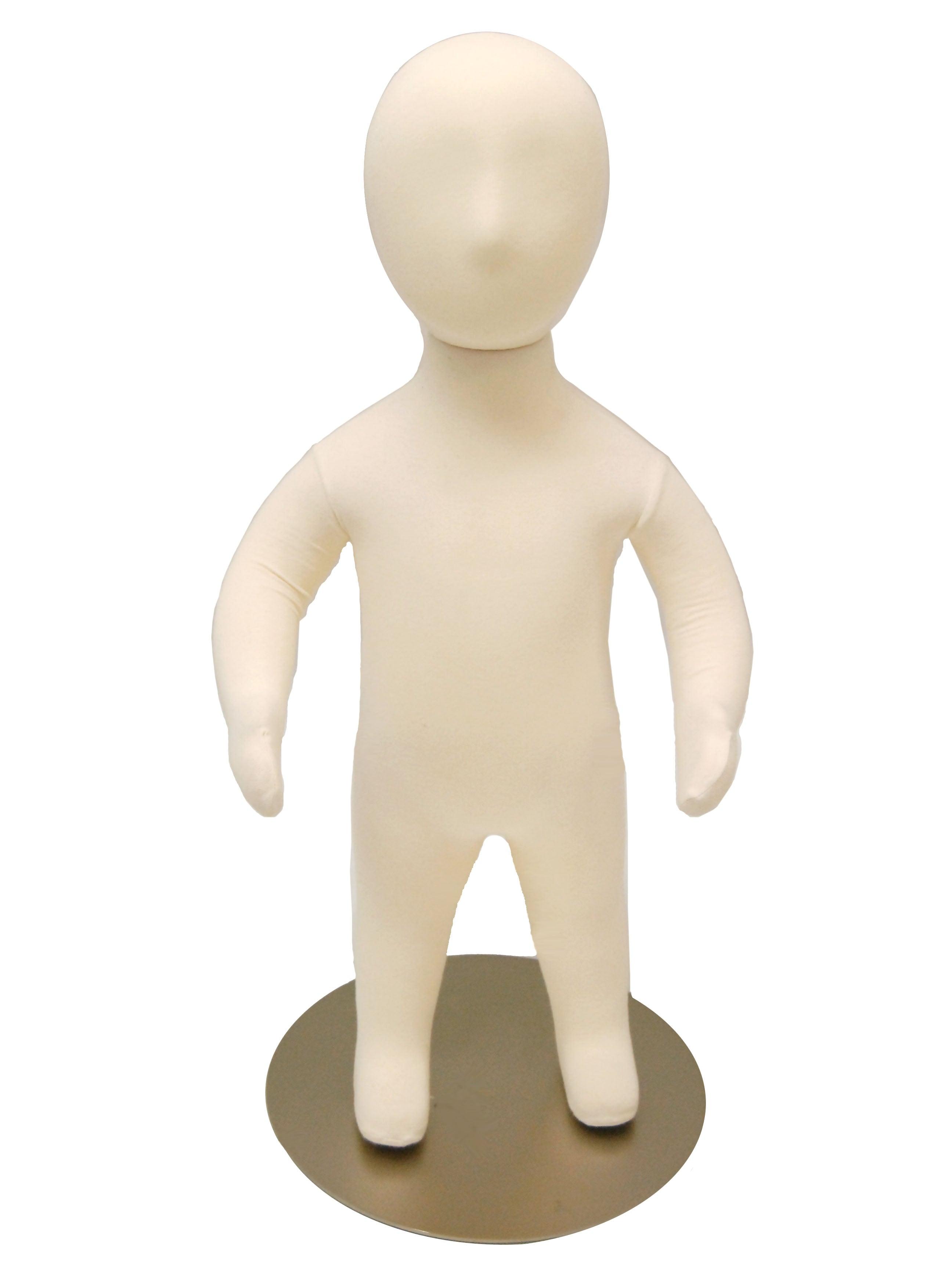 Bendable Child Mannequin with White Fabric