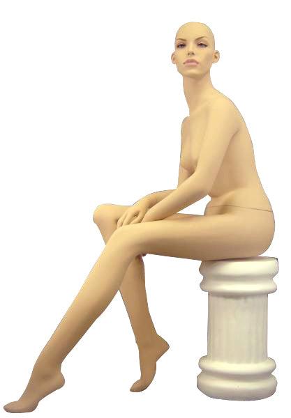 Realistic Female Sitting Mannequin MM-9020 - Mannequin Mall