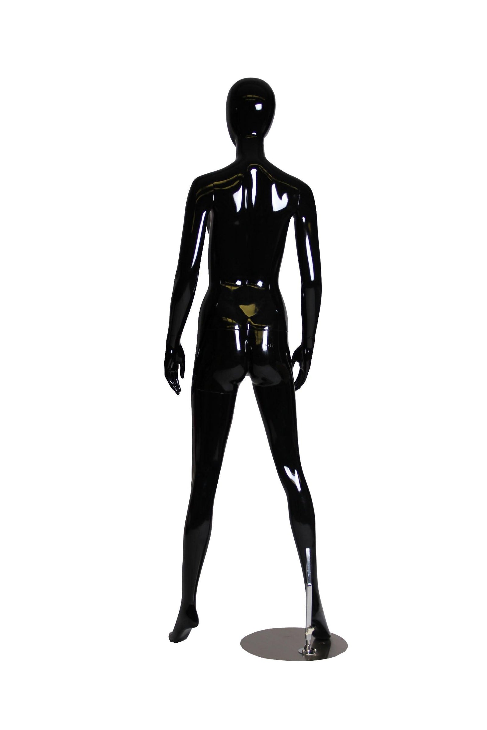 Black Female Egghead Mannequin MM-GF11BK - Mannequin Mall