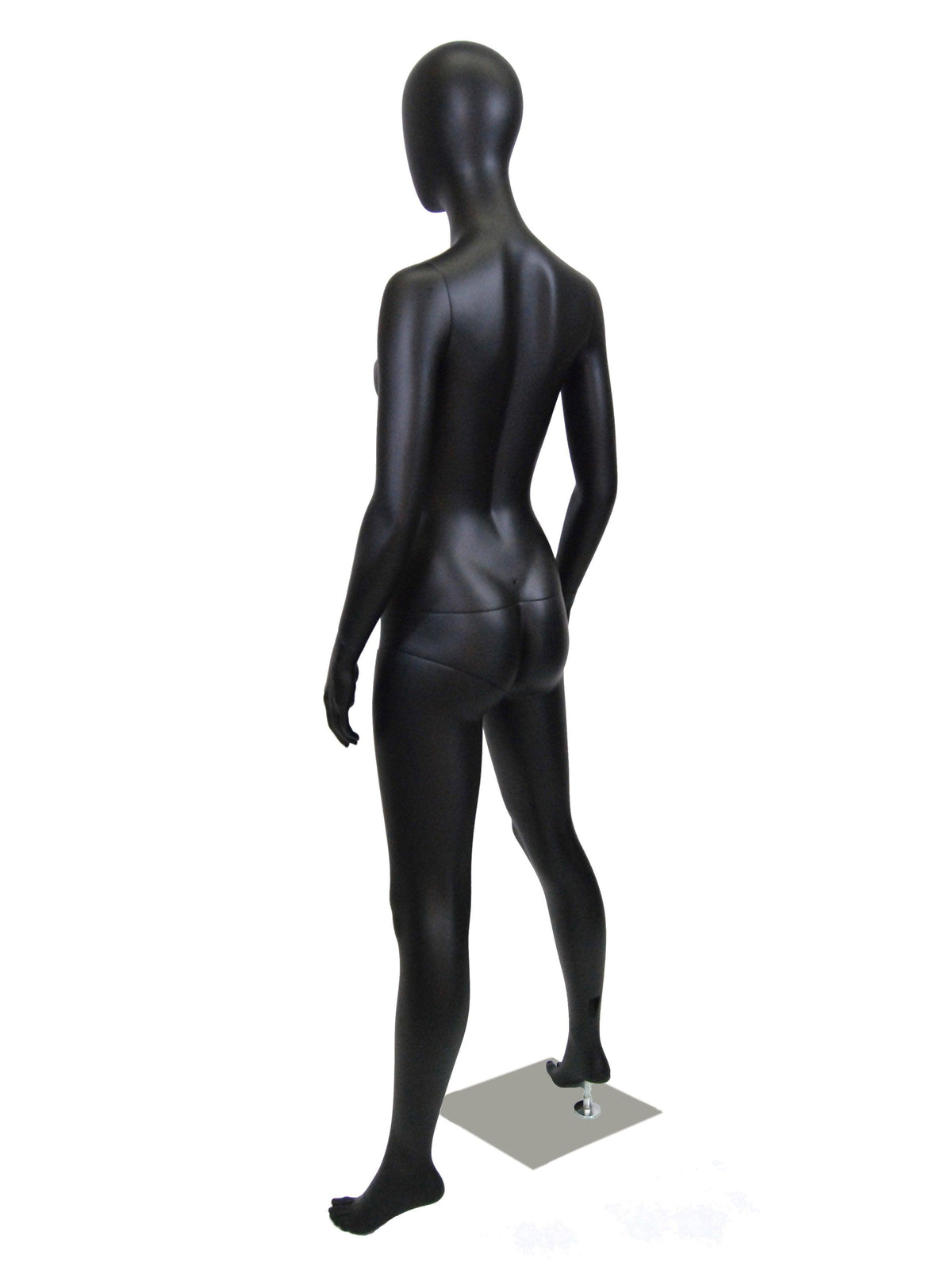 Black Female Egghead Mannequin MM-GF11BK - Mannequin Mall