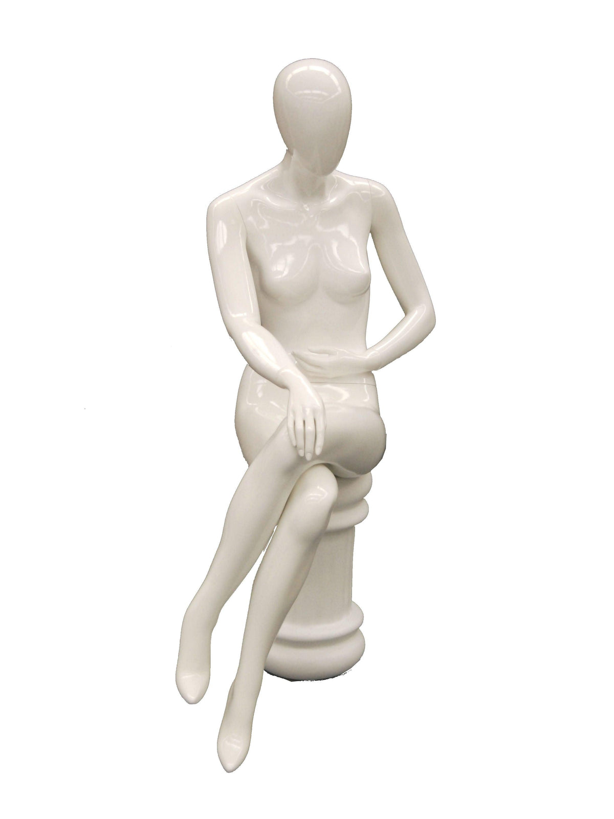 Egghead Female Sitting Mannequin MM-RGS9W - Mannequin Mall