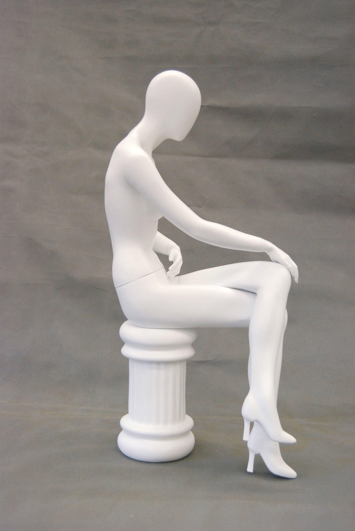 Egghead Female Sitting Mannequin MM-RGS9W - Mannequin Mall