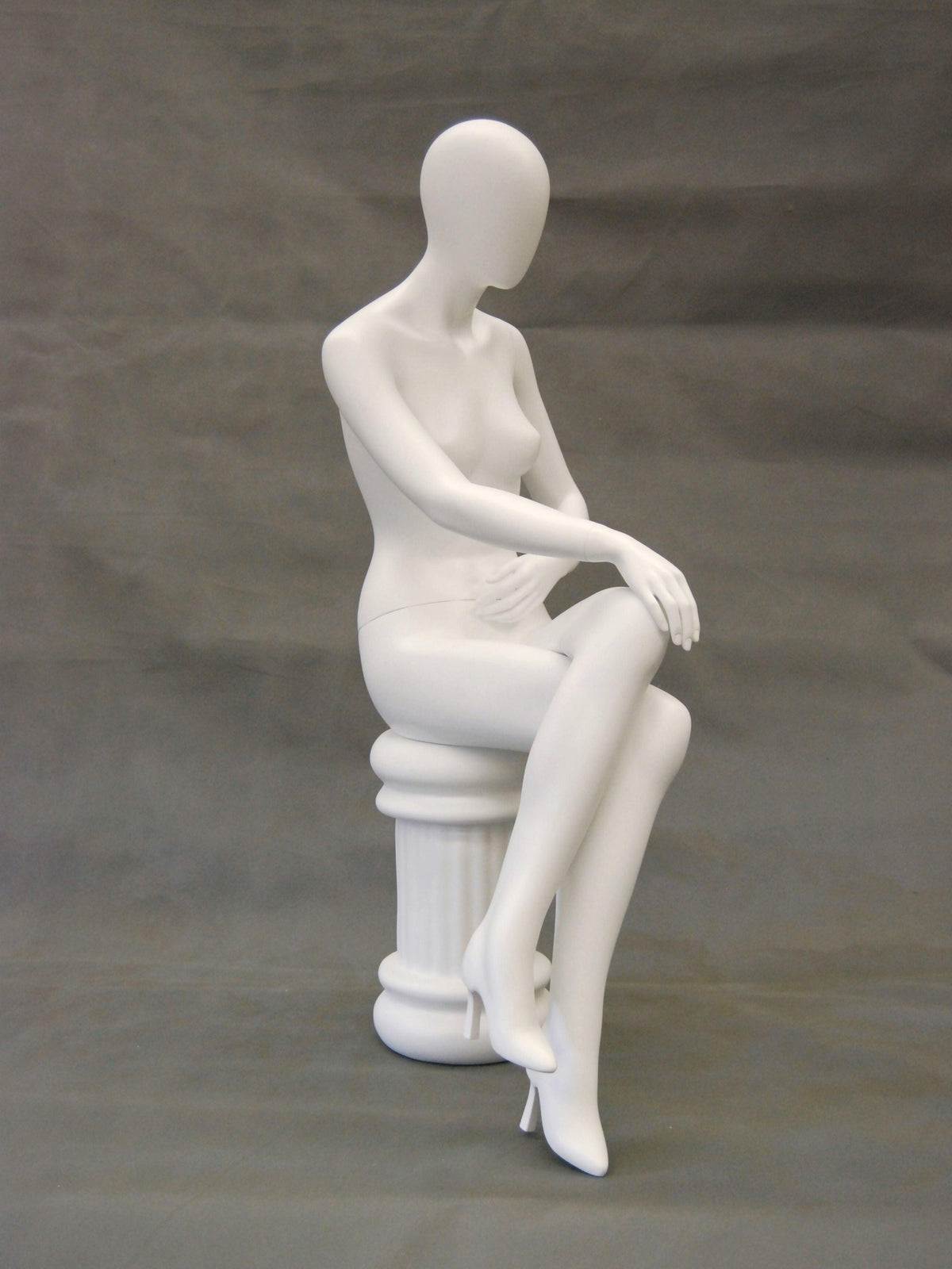 Egghead Female Sitting Mannequin MM-RGS9W - Mannequin Mall