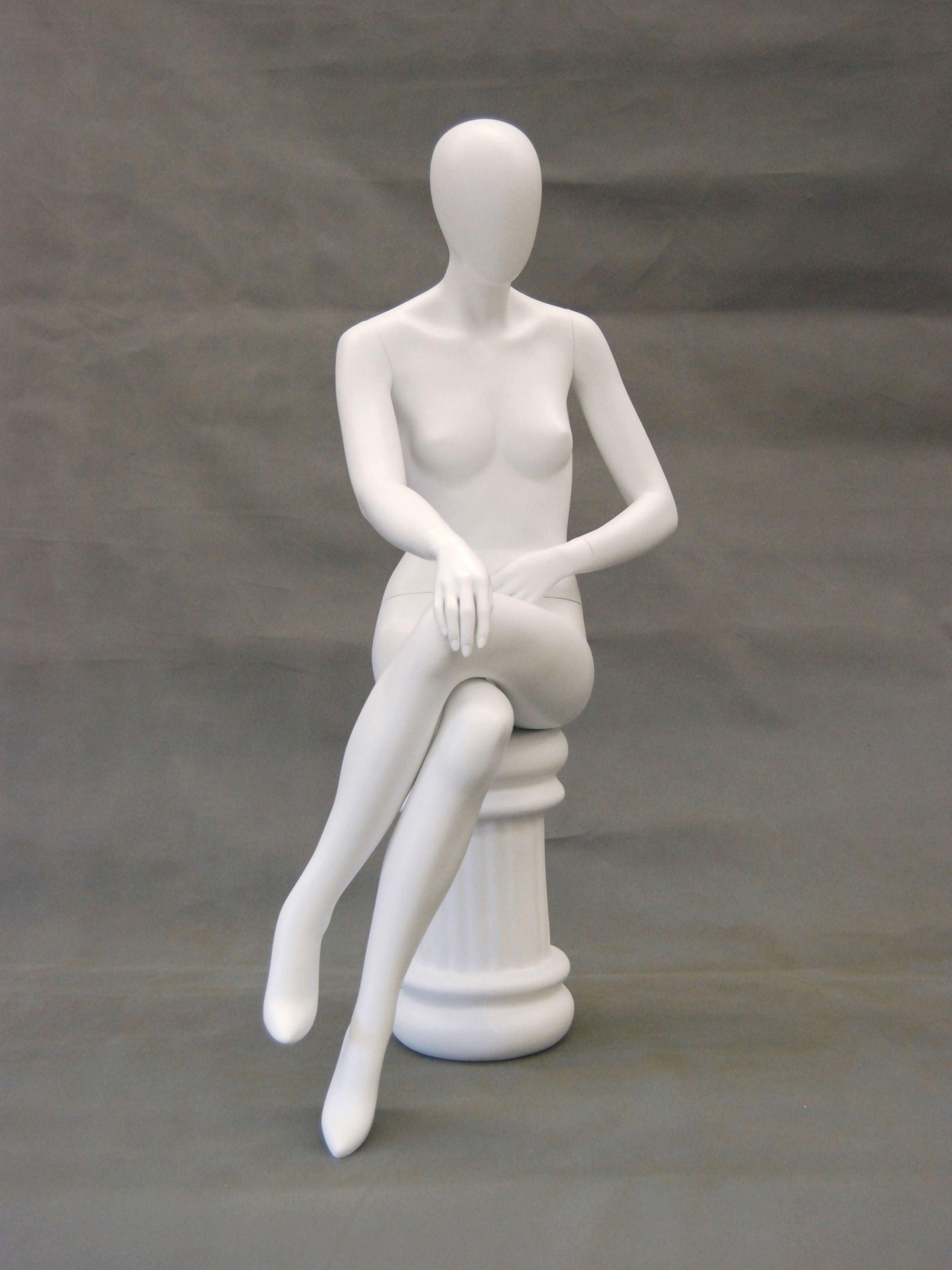 Egghead Female Sitting Mannequin MM-RGS9W - Mannequin Mall