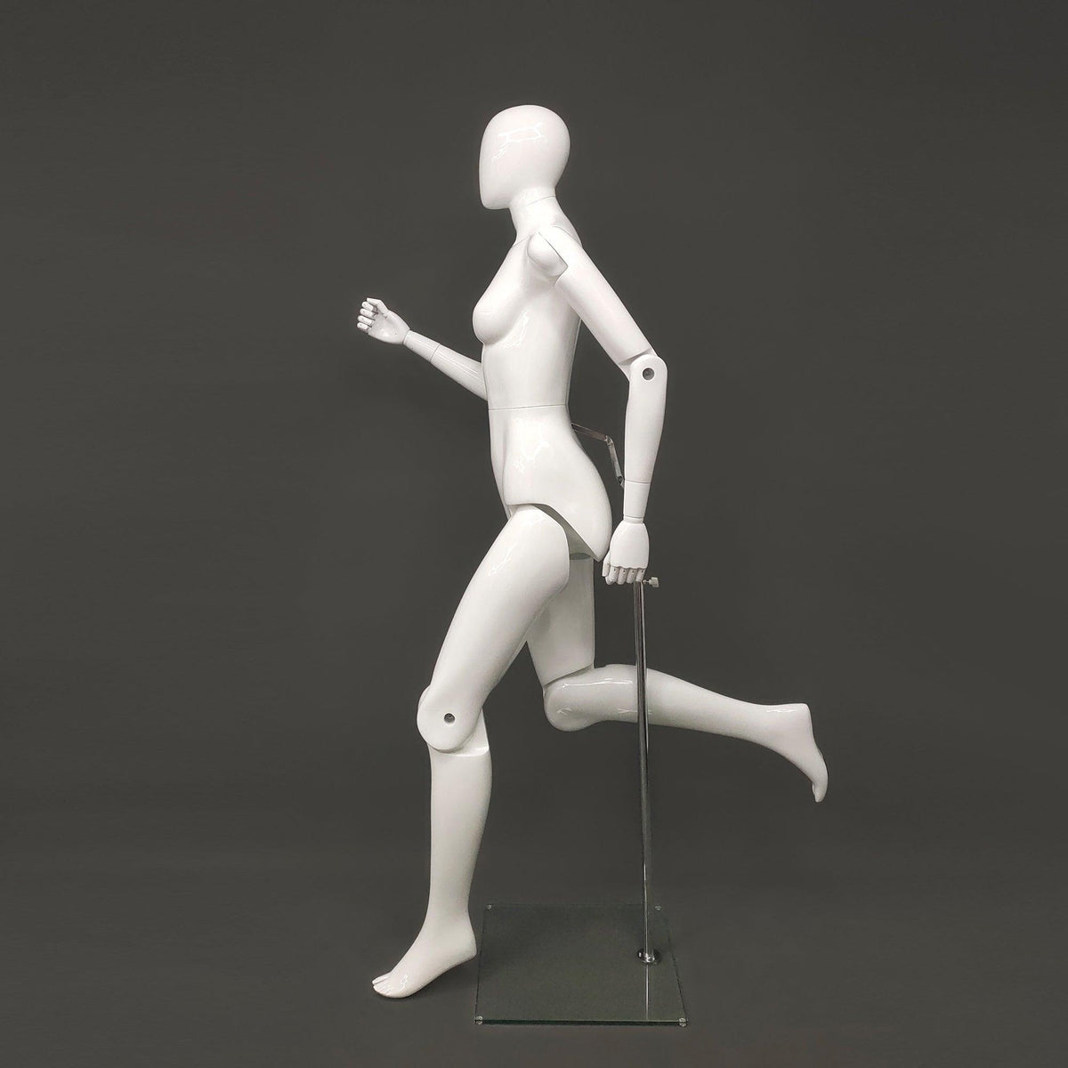 Female White Abstract Posable Mannequin MM-FM01-WEG - Mannequin Mall