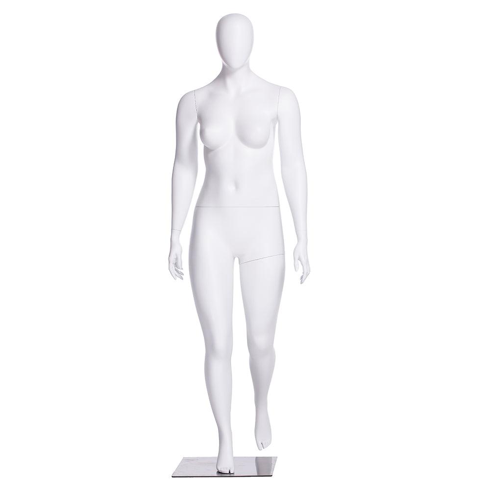 Plus Size Female Egghead Mannequin MM-F3D01W - Mannequin Mall