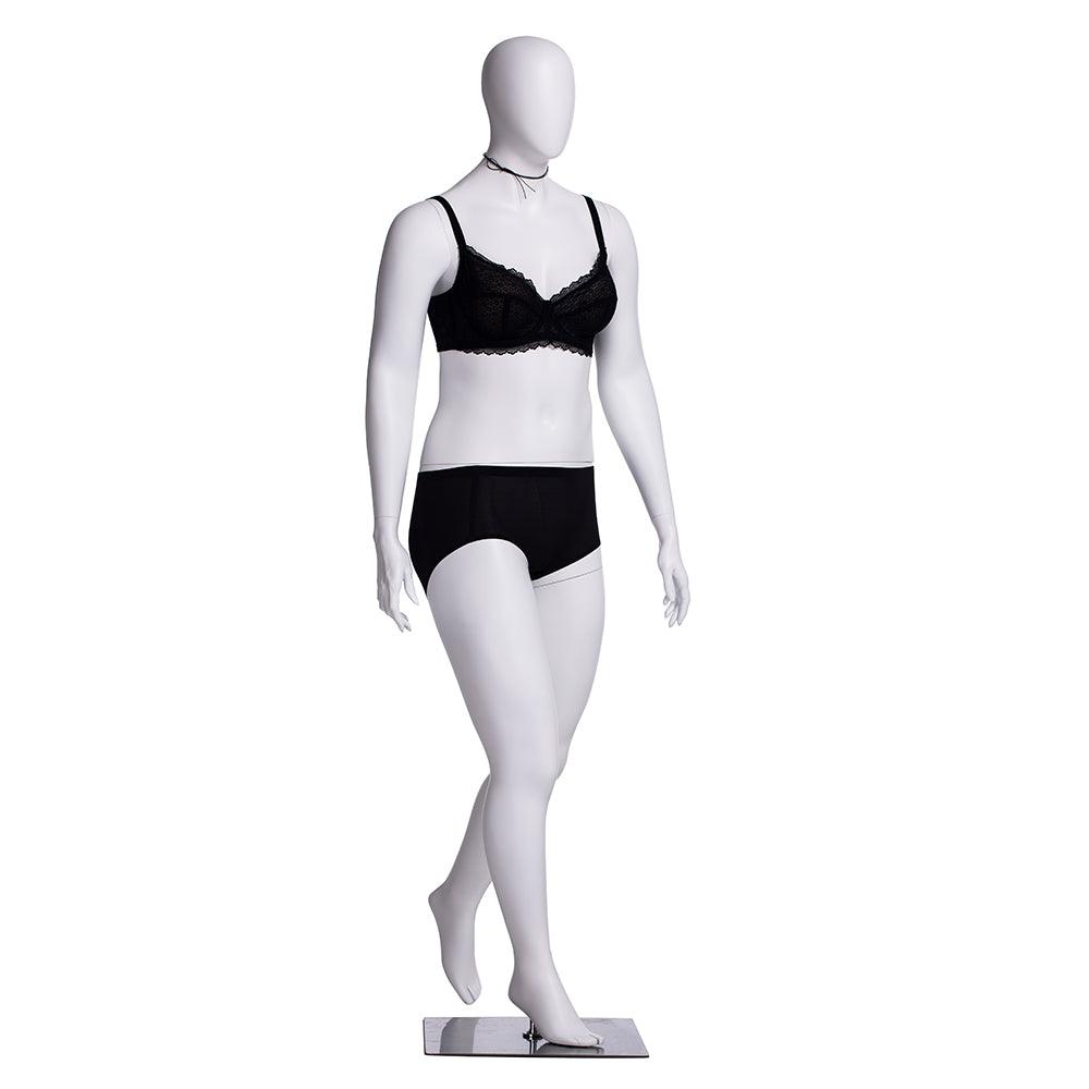 Plus Size Female Egghead Mannequin MM-F3D01W - Mannequin Mall