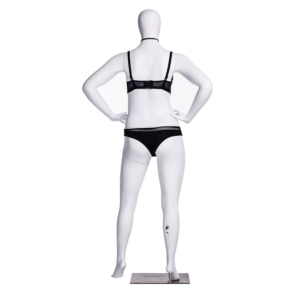 Plus Size Female Egghead Mannequin MM-F3D02W - Mannequin Mall