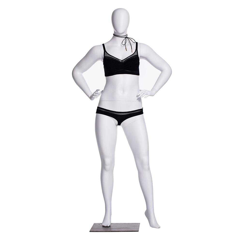 Plus Size Female Egghead Mannequin MM-F3D02W - Mannequin Mall