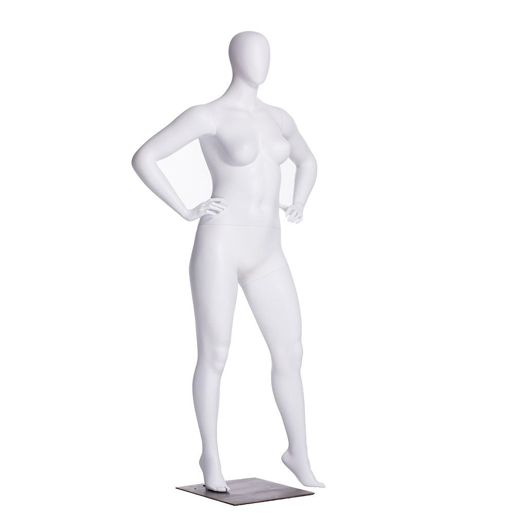 Plus Size Female Egghead Mannequin MM-F3D02W - Mannequin Mall