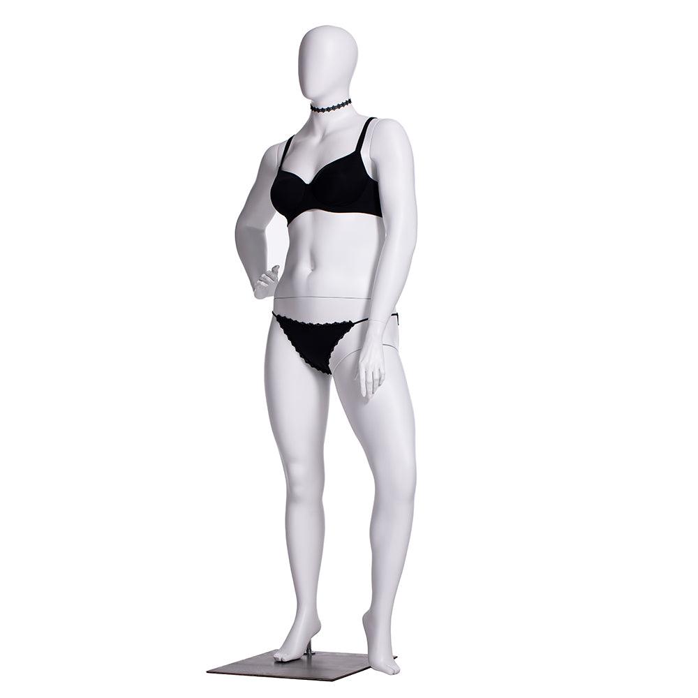 Plus Size Female Egghead Mannequin MM-F3D03W - Mannequin Mall