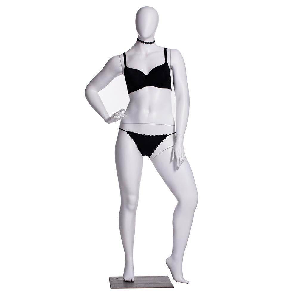 Plus Size Female Egghead Mannequin MM-F3D03W - Mannequin Mall