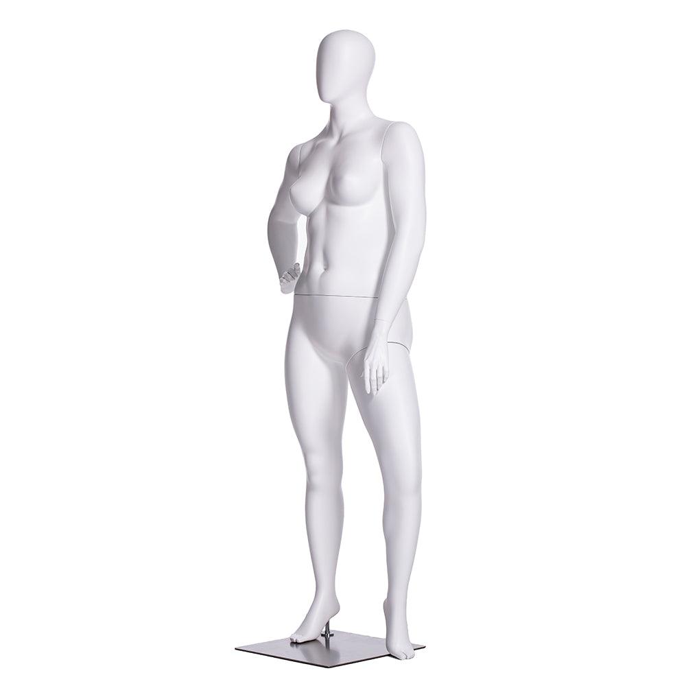 Plus Size Female Egghead Mannequin MM-F3D03W - Mannequin Mall