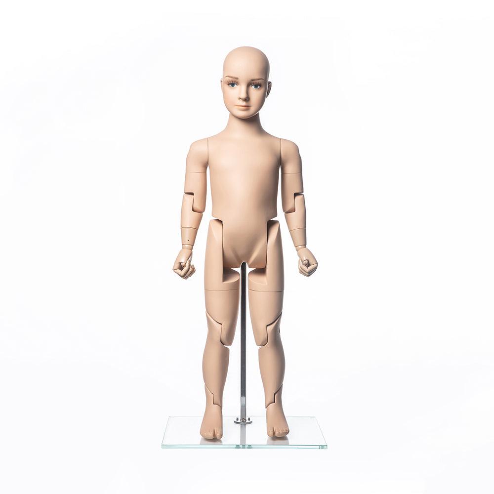Adjustable Child Mannequin, 10-Year Old Unisex Poseable Child Mannequin, Flexible Mannequin Collection