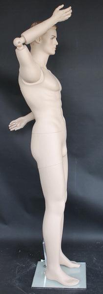 REALISTIC MALE MANNEQUIN WITH MOVABLE ELBOWS MM-SFM20FT - Mannequin Mall