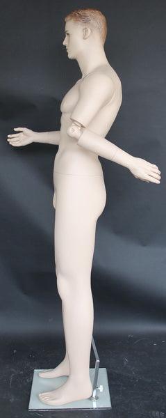 REALISTIC MALE MANNEQUIN WITH MOVABLE ELBOWS MM-SFM20FT - Mannequin Mall