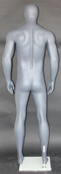 Male Egghead Mannequin MM-SFM52E-GREY - Mannequin Mall
