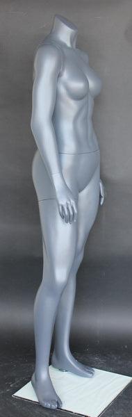 Athletic Sports Headless Female Mannequin MM-STB-1FH-GREY - Mannequin Mall