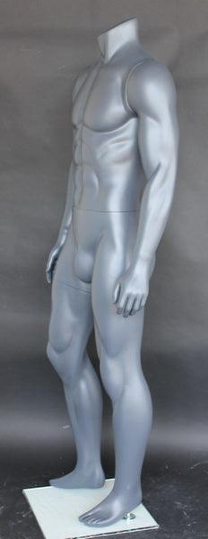 Athletic Sports Headless Male Mannequin MM-STB-1MH-GREY - Mannequin Mall