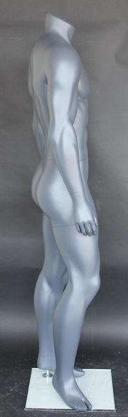 Athletic Sports Headless Male Mannequin MM-STB-1MH-GREY - Mannequin Mall
