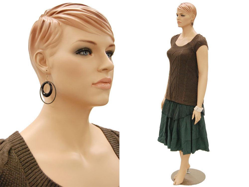6'1" Realistic Plus-Size Female Mannequin MM-AVIS1 - Mannequin Mall