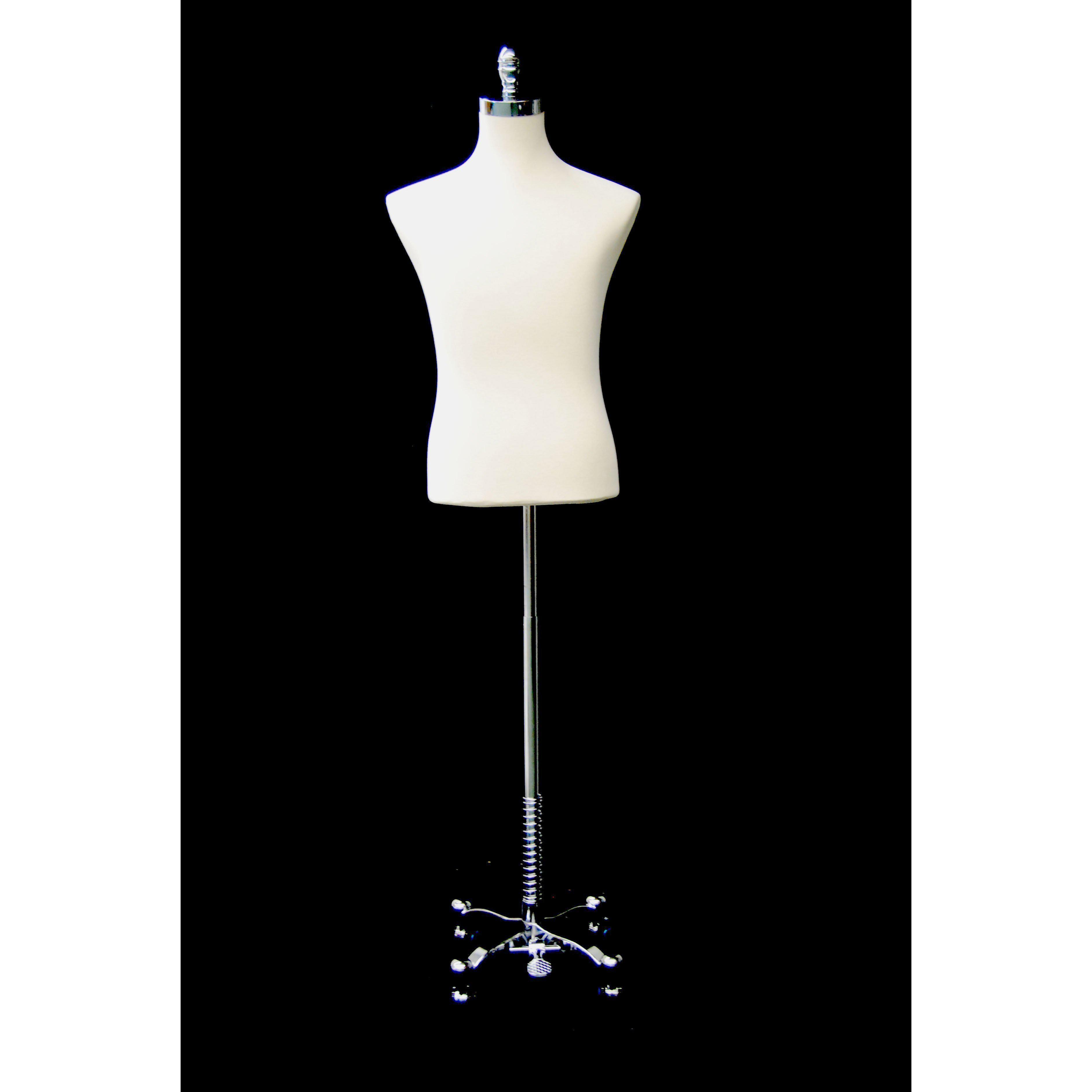 Male Dress Form With Rolling Base - Mannequin Mall