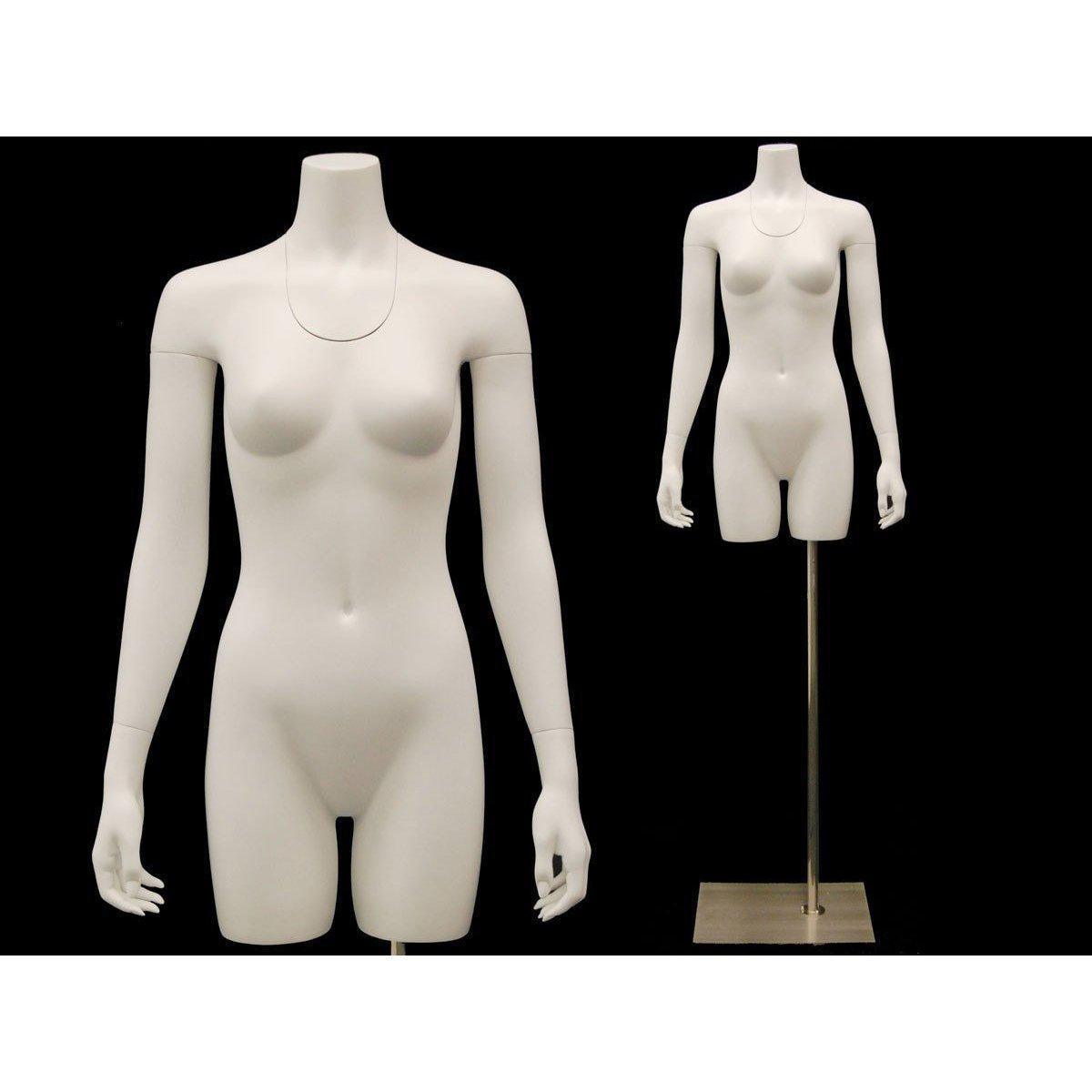 Invisible Ghost Mannequin Female Torso w/ Base MM-TFWIV - Mannequin Mall