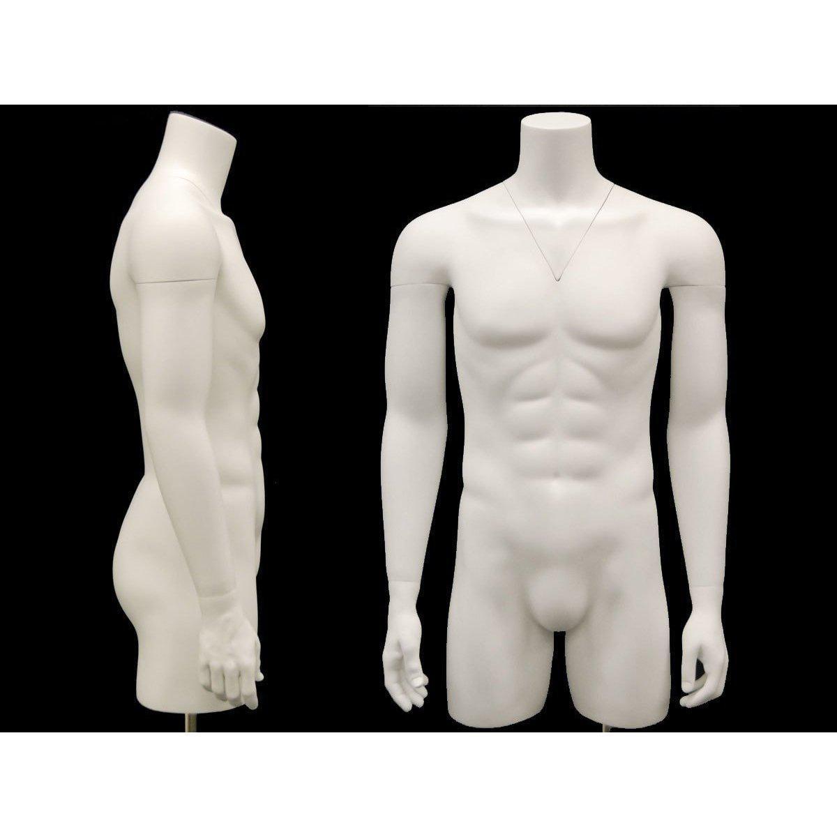 Invisible Ghost Mannequin Male Torso w/ Base MM-TMWIV - Mannequin Mall